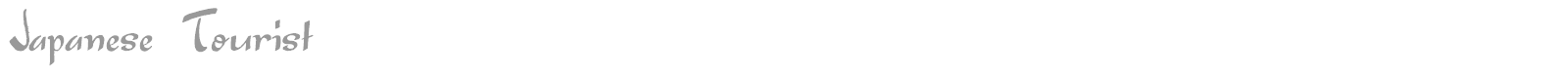 Japanese Tourist font preview